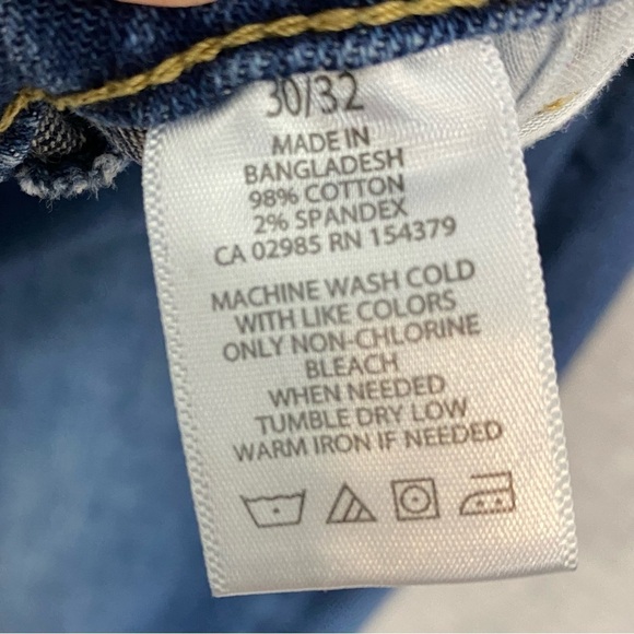 Aeropostale Slim Jeans Sz 30X32 Tapered Leg Medium Wash Blue - Picture 7 of 7